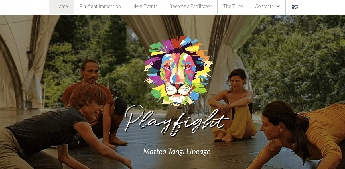 Landing page of a Strikingly user's website Landing page of a Strikingly user's website